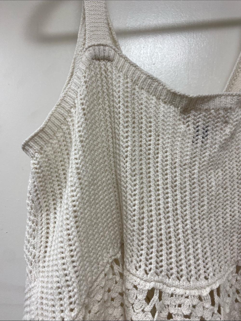 Universal Thread Cream Crochet Button-Front Tank - Picture 9 of 12